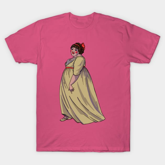 1800s Historical Fatty- no background! T-Shirt by Historical Fatshion